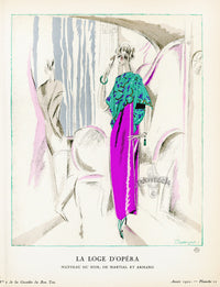 Gazette du Bon Ton 1912 Prints La Loge, Mourgue - Panteek Antique Prints