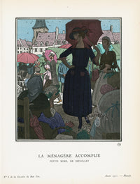 Gazette du Bon Ton 1912 Prints La Menagere, Brissaud - Panteek Antique Prints