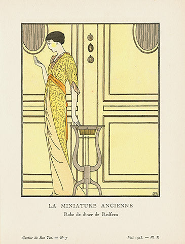 Gazette du Bon Ton 1912 Prints La Miniature, Boutet de Monvel