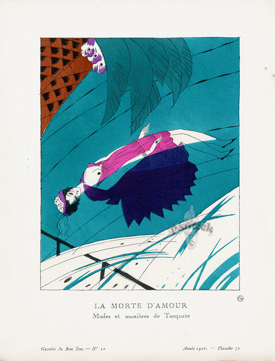 Gazette du Bon Ton 1912 Prints La Morte, Martin