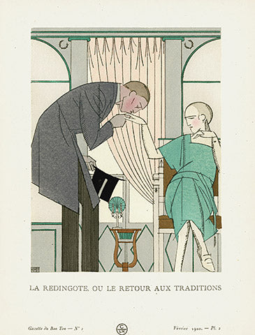 Gazette du Bon Ton 1912 Prints La Redingote, Boutet de Monvel