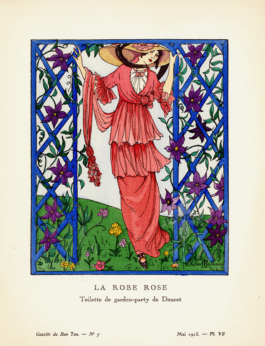 Gazette du Bon Ton 1912 Prints La Robe, Dammy