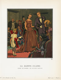 Gazette du Bon Ton 1912 Prints La Sainte-Claire, Brissaud - Panteek Antique Prints