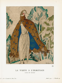 Gazette du Bon Ton 1912 Prints La Visite, Mourgue - Panteek Antique Prints