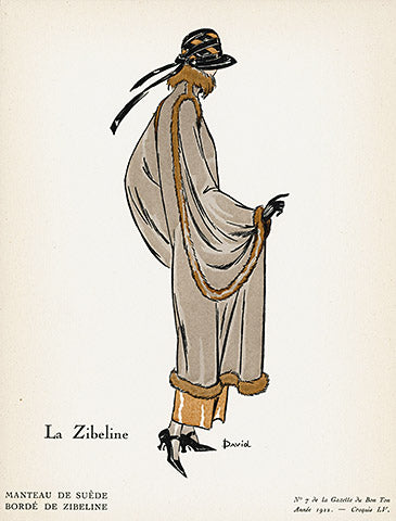 Gazette du Bon Ton 1912 Prints La Zibeline, David
