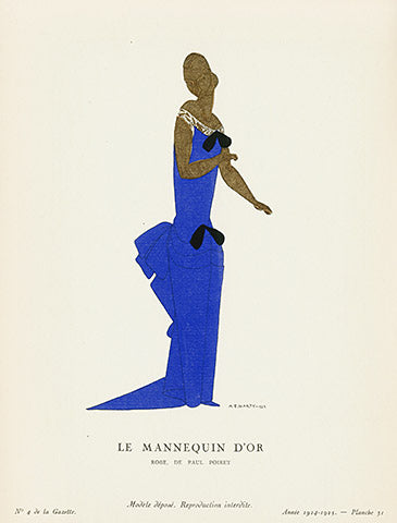 Gazette du Bon Ton 1912 Prints Le Mannequin D'Or, Marty