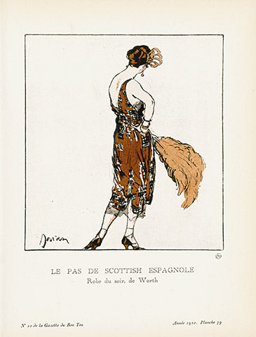 Gazette du Bon Ton 1912 Prints Le Pas, Drian