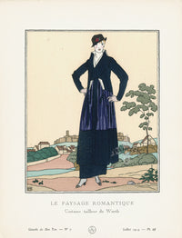 Gazette du Bon Ton 1912 Prints Le Paysage, Boutet de Monvel - Panteek Antique Prints