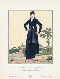 Gazette du Bon Ton 1912 Prints Le Paysage, Boutet de Monvel - Panteek Antique Prints