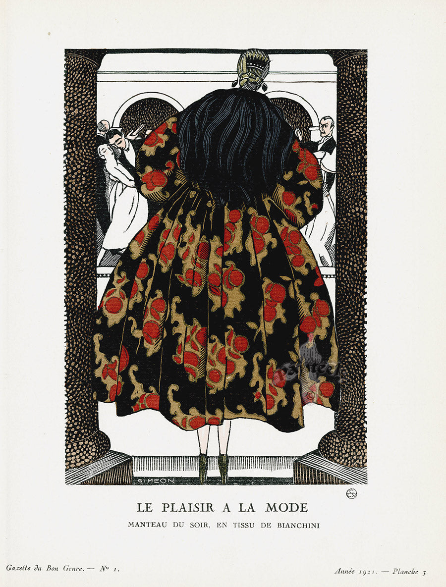 Gazette du Bon Ton 1912 Prints Le Plaisir, Simeon