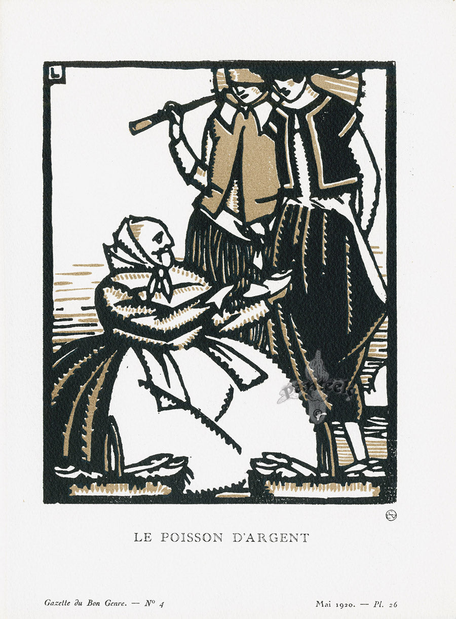 Gazette du Bon Ton 1912 Prints Le Poisson, Leroy