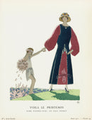 Gazette du Bon Ton 1912 Prints le Printemps, Marty - Panteek Antique Prints