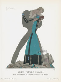 Gazette du Bon Ton 1912 Prints Les Adieu, Lepape - Panteek Antique Prints