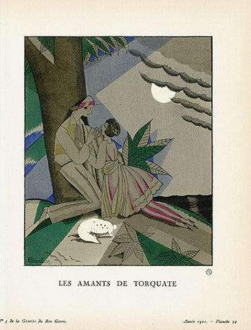 Gazette du Bon Ton 1912 Prints Les Amants, Martin