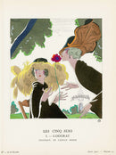 Gazette du Bon Ton 1912 Prints Les Cinq Sens - Panteek Antique Prints