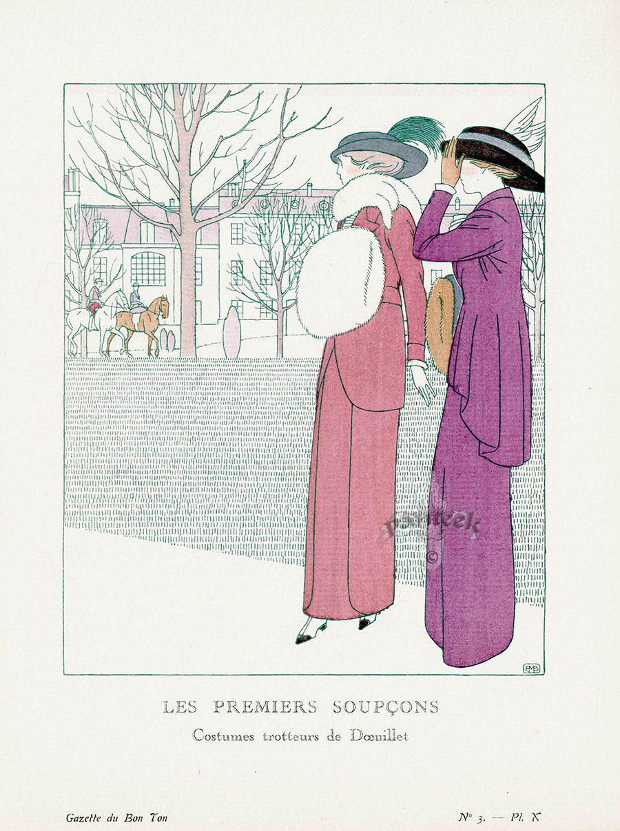 Gazette du Bon Ton 1912 Prints Les Premier, Boutet de Monvel