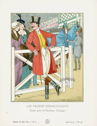 Gazette du Bon Ton 1912 Prints Les Propos, Taquoy - Panteek Antique Prints