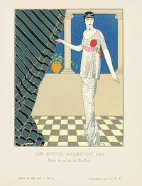 Gazette du Bon Ton 1912 Prints Mes Invites, Gose - Panteek Antique Prints