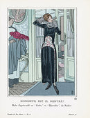 Gazette du Bon Ton 1912 Prints Monsieur Est-Il Rentre, Benito - Panteek Antique Prints