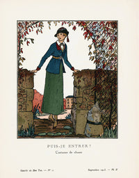 Gazette du Bon Ton 1912 Prints Puis-Je Entrer - Panteek Antique Prints