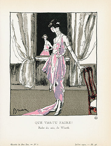 Gazette du Bon Ton 1912 Prints Que Vas, Drian