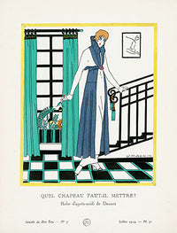 Gazette du Bon Ton 1912 Prints Quel Chapeau, Magnin - Panteek Antique Prints