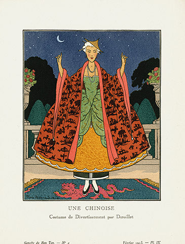 Gazette du Bon Ton 1912 Prints Une Chioise, Brissaud