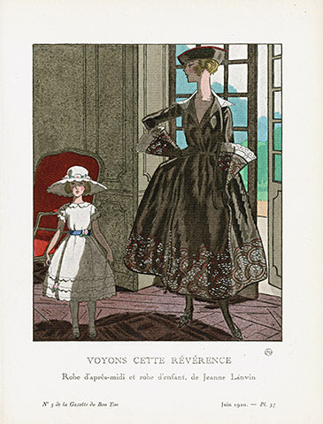 Gazette du Bon Ton 1912 Prints Voyons Cette, Brissaud - Panteek Antique Prints