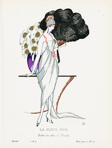 Gazette du Bon Ton La 1912 Prints Fleur D'Or, Brunner - Panteek Antique Prints