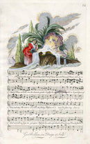 George Bickham 18th Century English Song Music Engraving Cynthia - Panteek Antique Prints