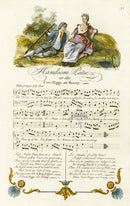 George Bickham 18th Century English Song Music Engraving Handsom Patie - Panteek Antique Prints