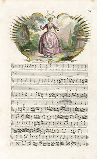 George Bickham 18th Century English Song Music Engraving No, no, no - Panteek Antique Prints
