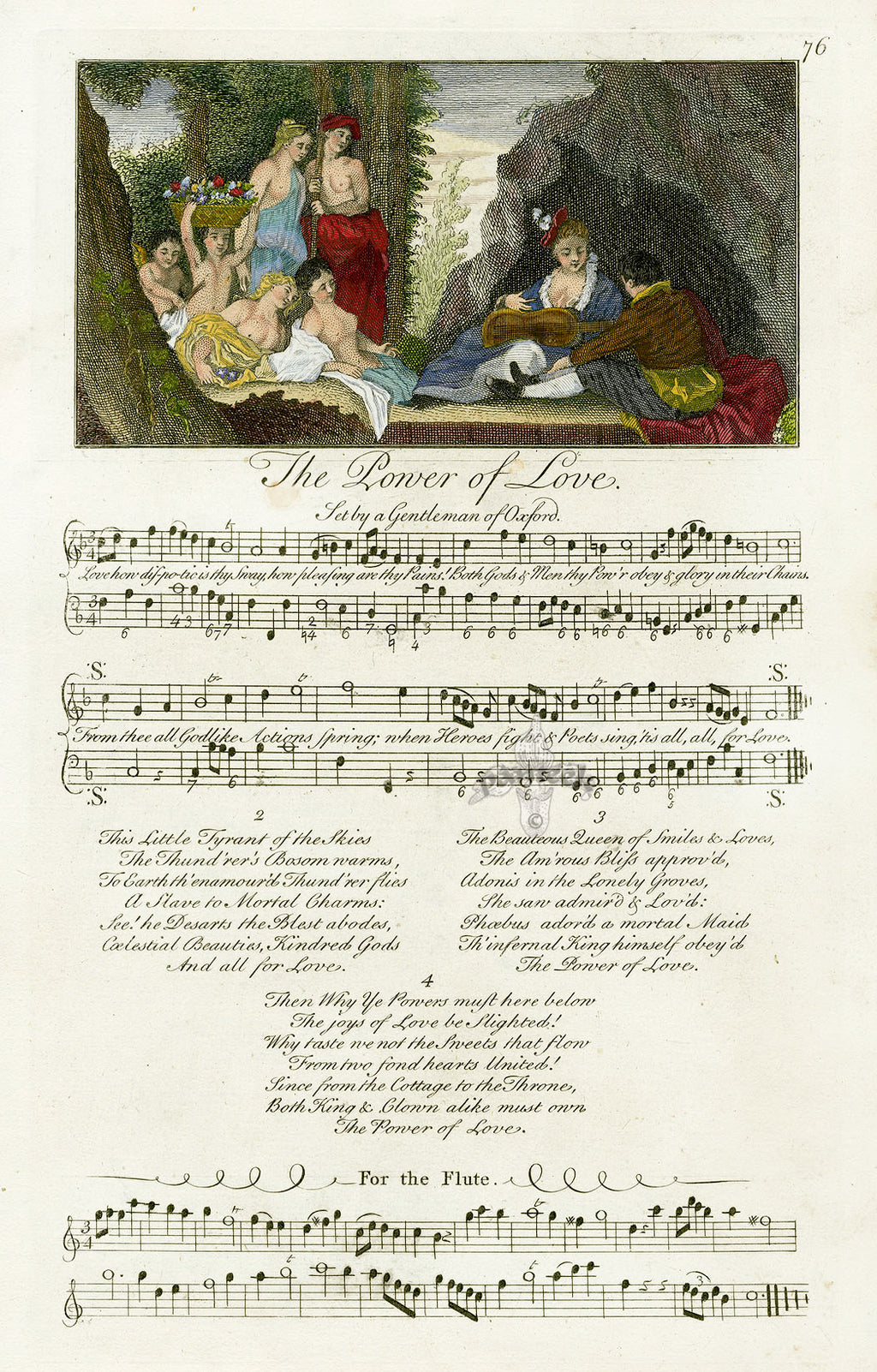 George Bickham 18th Century English Song Music Engraving Power ...