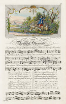 George Bickham 18th Century English Song Music Engraving Shepperd - Panteek Antique Prints