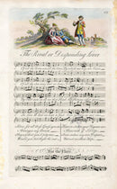 George Bickham 18th Century English Song Music Engraving The Rival - Panteek Antique Prints