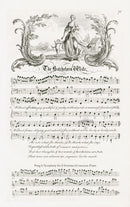 George Bickham English Song Engravings Bachelor's Wife - Panteek Antique Prints