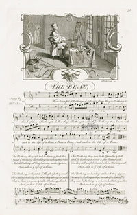 George Bickham English Song Engravings Beau - Panteek Antique Prints