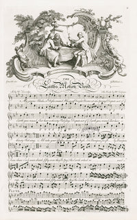 George Bickham English Song Engravings Earth's Motion Prov'd - Panteek Antique Prints