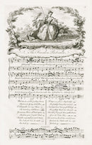 George Bickham English Song Engravings Forsaken Pastoralla - Panteek Antique Prints