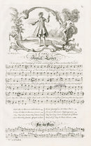 George Bickham English Song Engravings Jovial Lover - Panteek Antique Prints