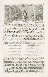 George Bickham English Song Engravings Masque at the Old House - Panteek Antique Prints