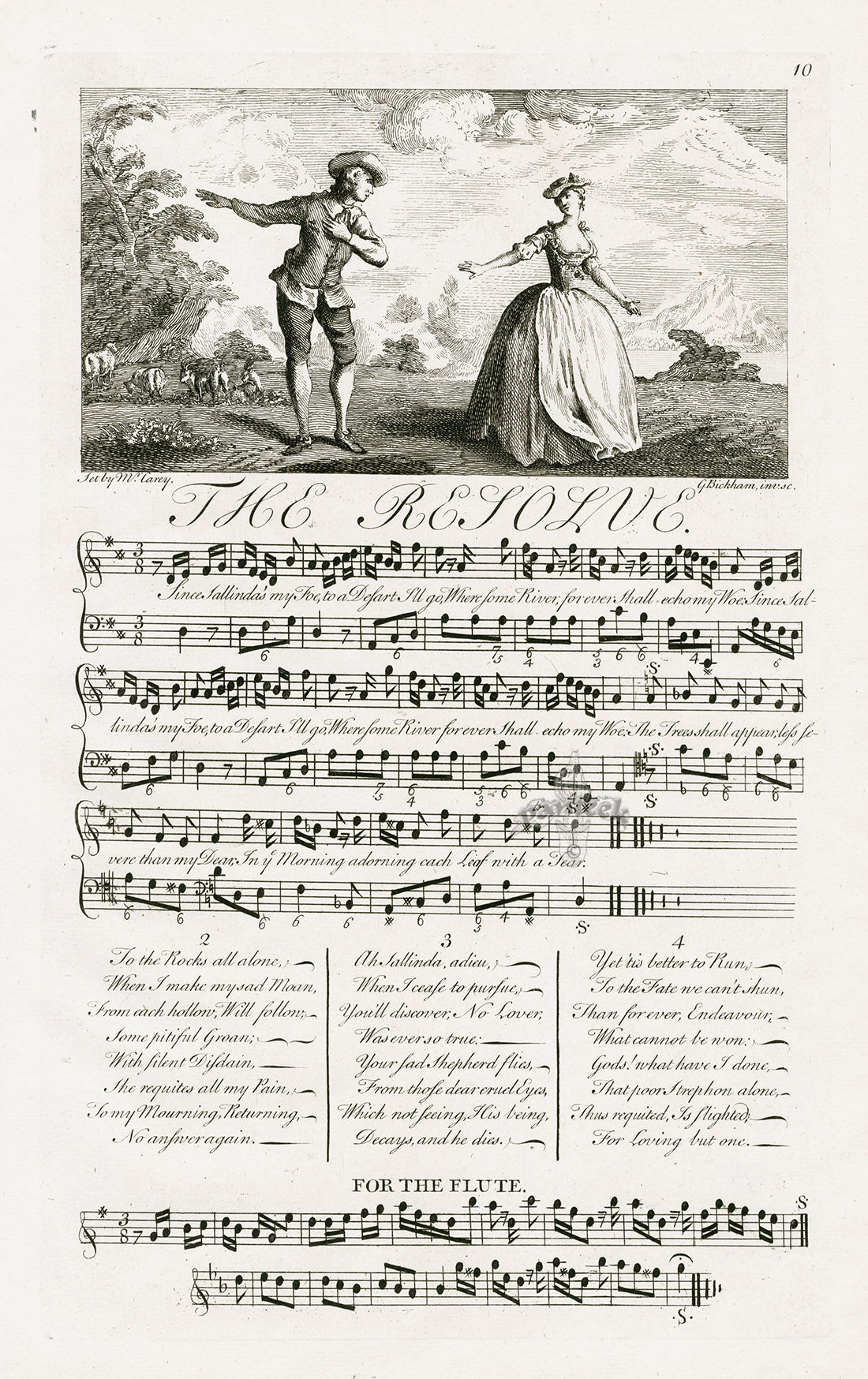 George Bickham English Song Engravings Rejoine