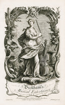 George Bickham English Song Engravings Title Page - Panteek Antique Prints