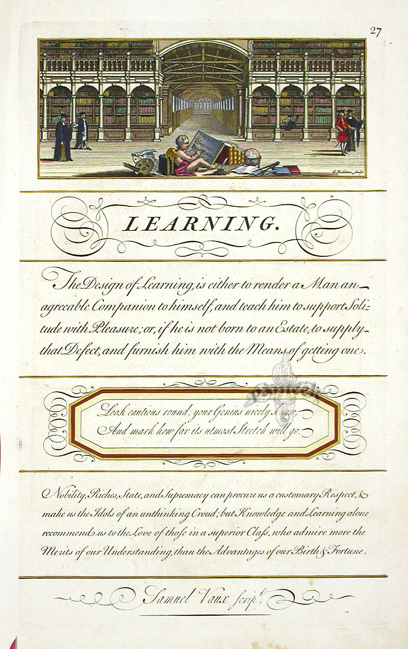 George Bickham Universal Penman 1741 Handwriting Education