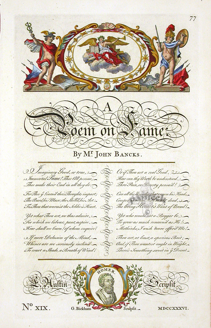 George Bickham Universal Penman 1741 Handwriting Fame