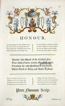 George Bickham Universal Penman 1741 Handwriting Honor - Panteek Antique Prints