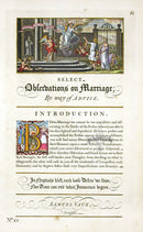 George Bickham Universal Penman 1741 Handwriting Marriage - Panteek Antique Prints