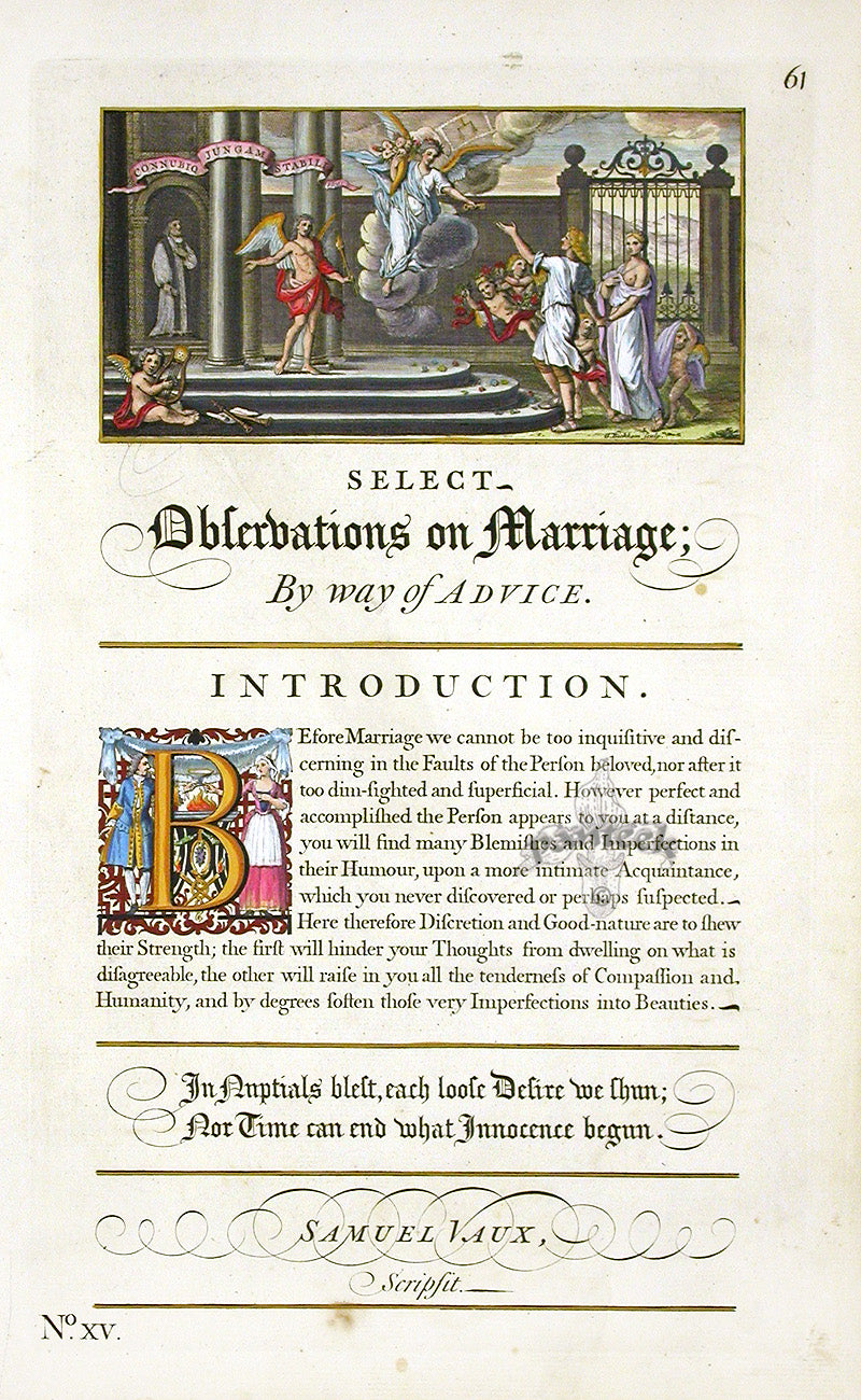 George Bickham Universal Penman 1741 Handwriting Marriage