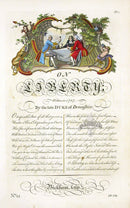 George Bickham Universal Penman 1741 Handwriting On Liberty - Panteek Antique Prints