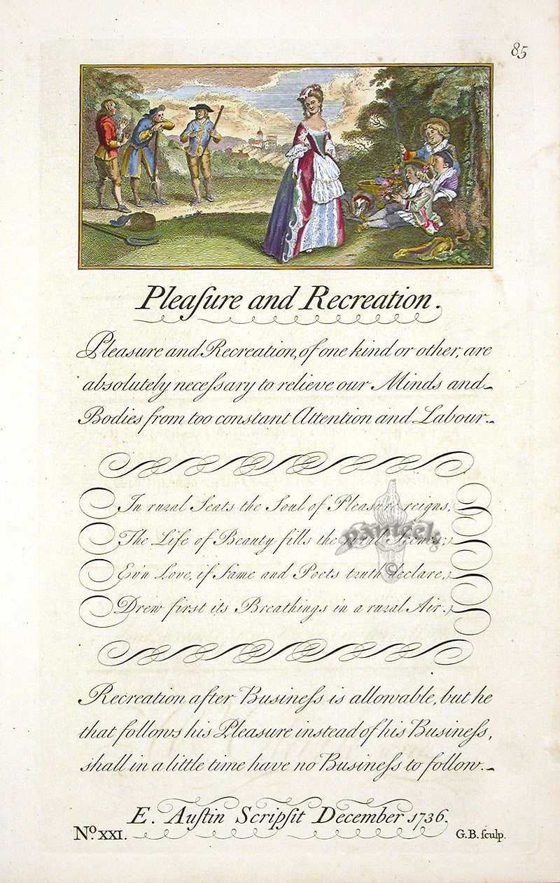 George Bickham Universal Penman 1741 Handwriting Pleasure